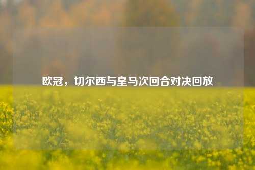 欧冠，切尔西与皇马次回合对决回放