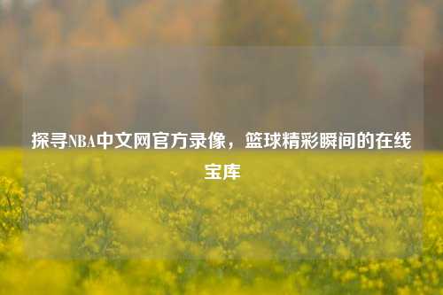 探寻NBA中文网官方录像，篮球精彩瞬间的在线宝库