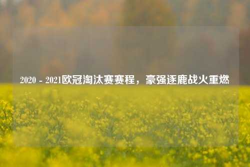 2020 - 2021欧冠淘汰赛赛程，豪强逐鹿战火重燃