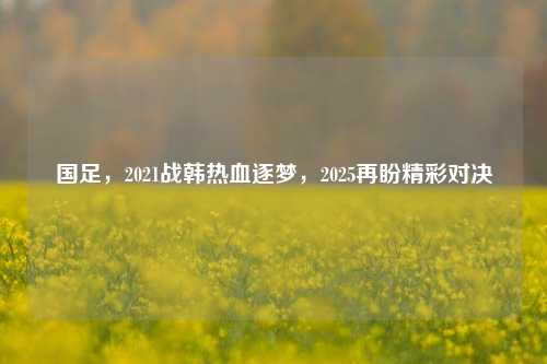 国足,2021战韩热血逐梦,2025再盼精彩对决