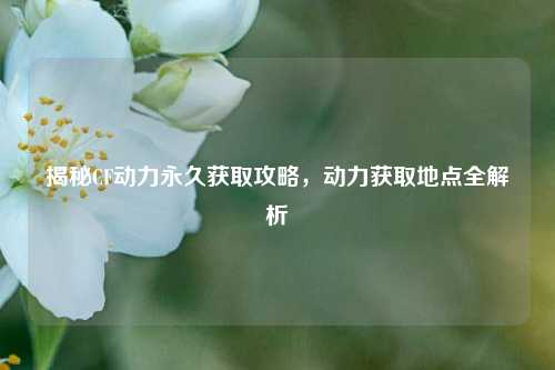 揭秘CF动力永久获取攻略，动力获取地点全解析