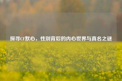 探寻CF默心,性别背后的内心世界与真名之谜