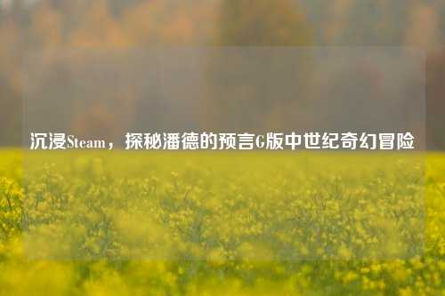 沉浸Steam，探秘潘德的预言G版中世纪奇幻冒险