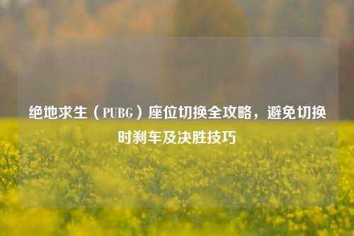 绝地求生（PUBG）座位切换全攻略，避免切换时刹车及决胜技巧