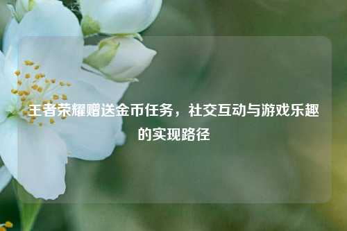 王者荣耀赠送金币任务,社交互动与游戏乐趣的实现路径