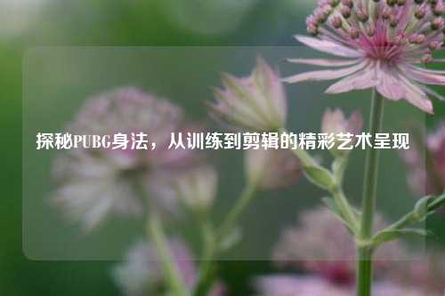 探秘PUBG身法,从训练到剪辑的精彩艺术呈现