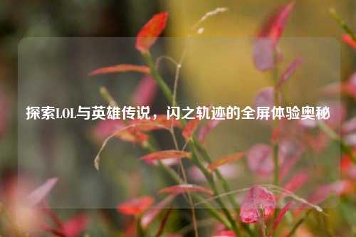 探索LOL与英雄传说，闪之轨迹的全屏体验奥秘