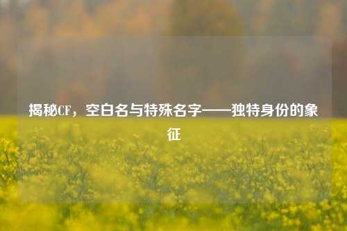 揭秘CF,空白名与特殊名字——独特身份的象征