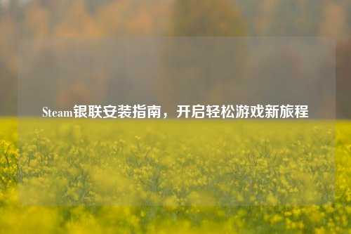 Steam银联安装指南,开启轻松游戏新旅程