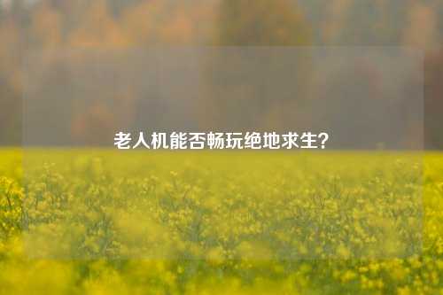 老人机能否畅玩绝地求生？