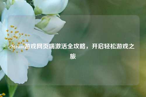Steam游戏网页端激活全攻略，开启轻松游戏之旅