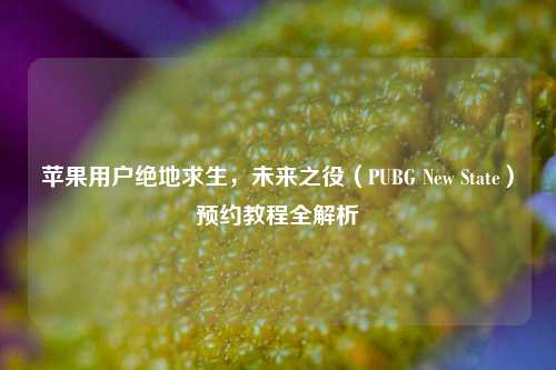 苹果用户绝地求生,未来之役(PUBG New State)预约教程全解析