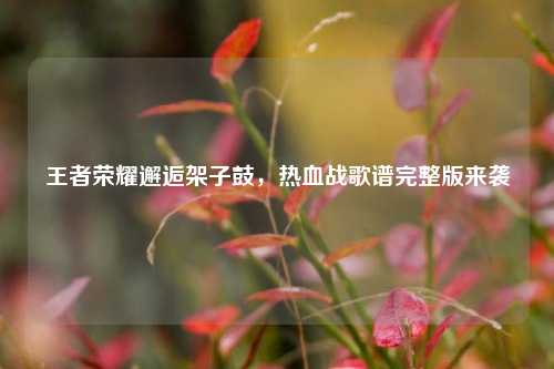 王者荣耀邂逅架子鼓,热血战歌谱完整版来袭