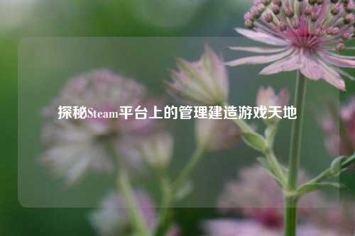 探秘Steam平台上的管理建造游戏天地