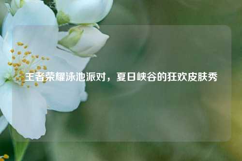 王者荣耀泳池派对，夏日峡谷的狂欢皮肤秀