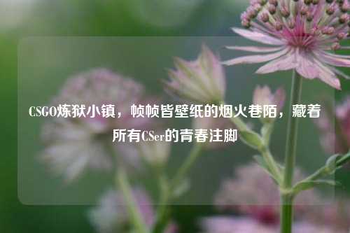 CSGO炼狱小镇,帧帧皆壁纸的烟火巷陌,藏着所有CSer的青春注脚