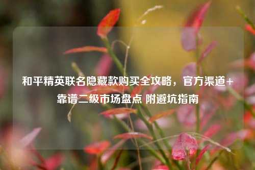 和平精英联名隐藏款购买全攻略,官方渠道+靠谱二级市场盘点 附避坑指南