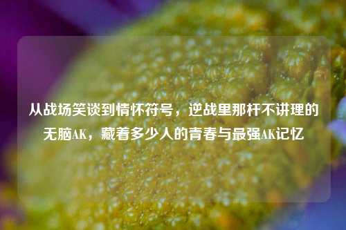从战场笑谈到情怀符号,逆战里那杆不讲理的无脑AK,藏着多少人的青春与最强AK记忆
