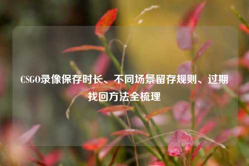 CSGO录像保存时长、不同场景留存规则、过期找回方法全梳理