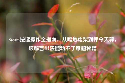Steam按键操作全指南,从嘴炮废柴到律令天尊,破解言出法随动不了难题秘籍