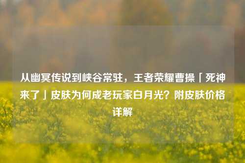 从幽冥传说到峡谷常驻,王者荣耀曹操「死神来了」皮肤为何成老玩家白月光?附皮肤价格详解