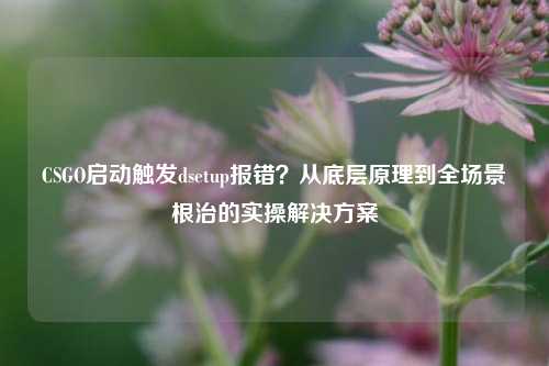 CSGO启动触发dsetup报错?从底层原理到全场景根治的实操解决方案