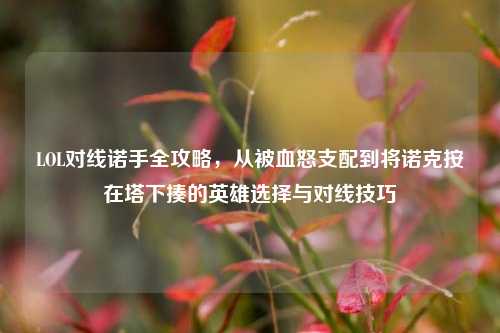 LOL对线诺手全攻略,从被血怒支配到将诺克按在塔下揍的英雄选择与对线技巧