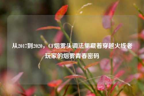 从2017到2020,CF烟雾头调法里藏着穿越火线老玩家的烟雾青春密码