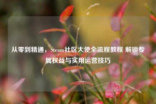 从零到精通,Steam社区大使全流程教程 解锁专属权益与实用运营技巧