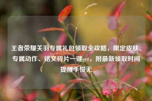 王者荣耀关羽专属礼包领取全攻略,限定皮肤、专属动作、铭文碎片一键get,附最新领取时间提醒手慢无