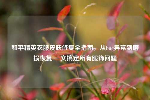 和平精英衣服皮肤修复全指南，从bug异常到磨损恢复 一文搞定所有服饰问题
