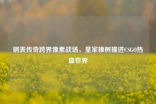 钢表传奇跨界像素战场，皇家橡树撞进CSGO热血世界