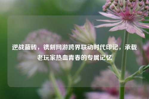 逆战蓝砖，镌刻网游跨界联动时代印记，承载老玩家热血青春的专属记忆