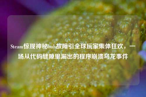 Steam惊现神秘huh故障引全球玩家集体狂欢，一场从代码缝隙里漏出的程序崩溃乌龙事件