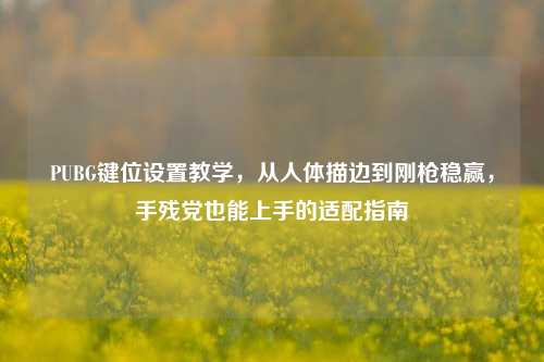 PUBG键位设置教学，从人体描边到刚枪稳赢，手残党也能上手的适配指南