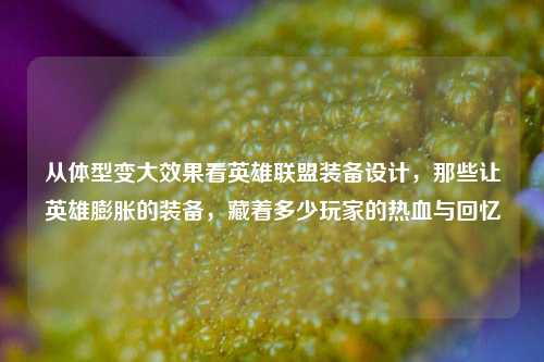 从体型变大效果看英雄联盟装备设计,那些让英雄膨胀的装备,藏着多少玩家的热血与回忆