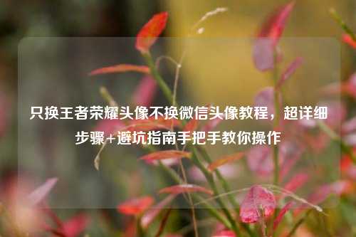只换王者荣耀头像不换微信头像教程，超详细步骤+避坑指南手把手教你操作