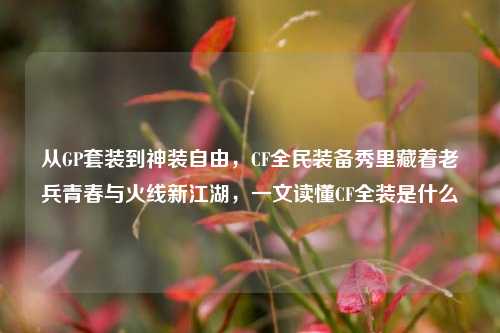 从GP套装到神装自由，CF全民装备秀里藏着老兵青春与火线新江湖，一文读懂CF全装是什么