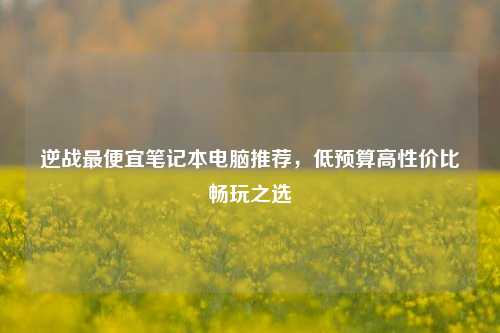 逆战最便宜笔记本电脑推荐,低预算高性价比畅玩之选
