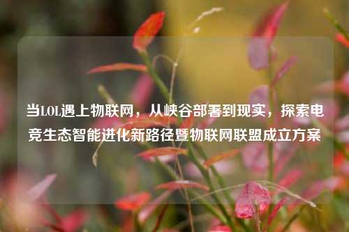 当LOL遇上物联网，从峡谷部署到现实，探索电竞生态智能进化新路径暨物联网联盟成立方案