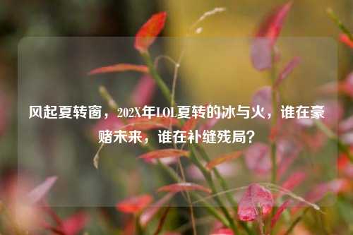 风起夏转窗，202X年LOL夏转的冰与火，谁在豪赌未来，谁在补缝残局？