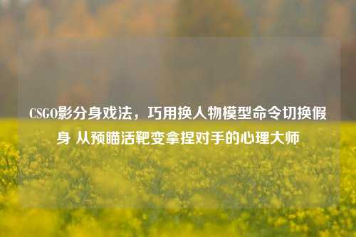 CSGO影分身戏法,巧用换人物模型命令切换假身 从预瞄活靶变拿捏对手的心理大师