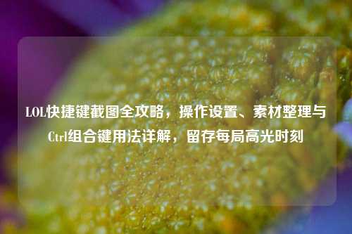 LOL快捷键截图全攻略,操作设置、素材整理与Ctrl组合键用法详解,留存每局高光时刻