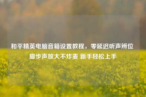 和平精英电脑音箱设置教程,零延迟听声辨位 脚步声放大不炸麦 新手轻松上手