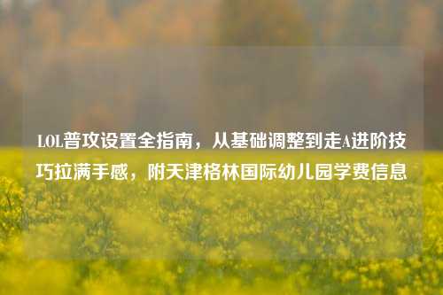 LOL普攻设置全指南，从基础调整到走A进阶技巧拉满手感，附天津格林国际幼儿园学费信息