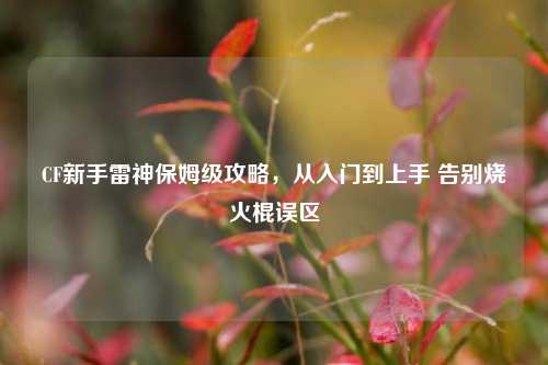 CF新手雷神保姆级攻略，从入门到上手 告别烧火棍误区