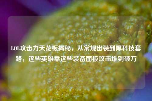 LOL攻击力天花板揭秘，从常规出装到黑科技套路，这些英雄靠这些装备面板攻击堆到破万