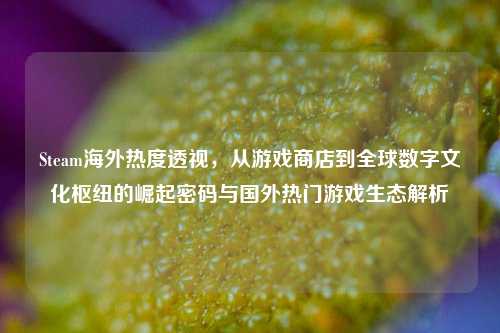 Steam海外热度透视，从游戏商店到全球数字文化枢纽的崛起密码与国外热门游戏生态解析