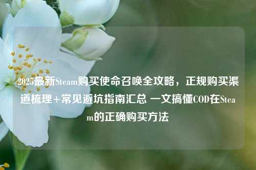 2025最新Steam购买使命召唤全攻略，正规购买渠道梳理+常见避坑指南汇总 一文搞懂COD在Steam的正确购买方法