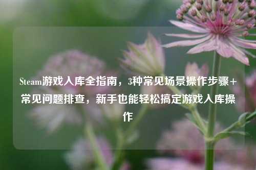 Steam游戏入库全指南，3种常见场景操作步骤+常见问题排查，新手也能轻松搞定游戏入库操作